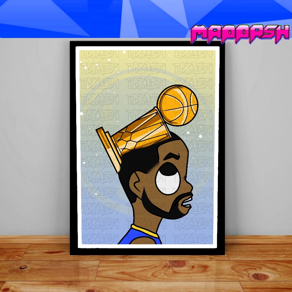 Golden State Warriors Draymond Green NBA Championship Scott Pilgrim Manga Poster